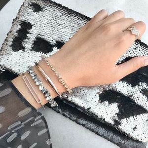 Stella & Dot Margeaux Sequined Foldover Clutch Bag EUC, Perfect for Holidays!